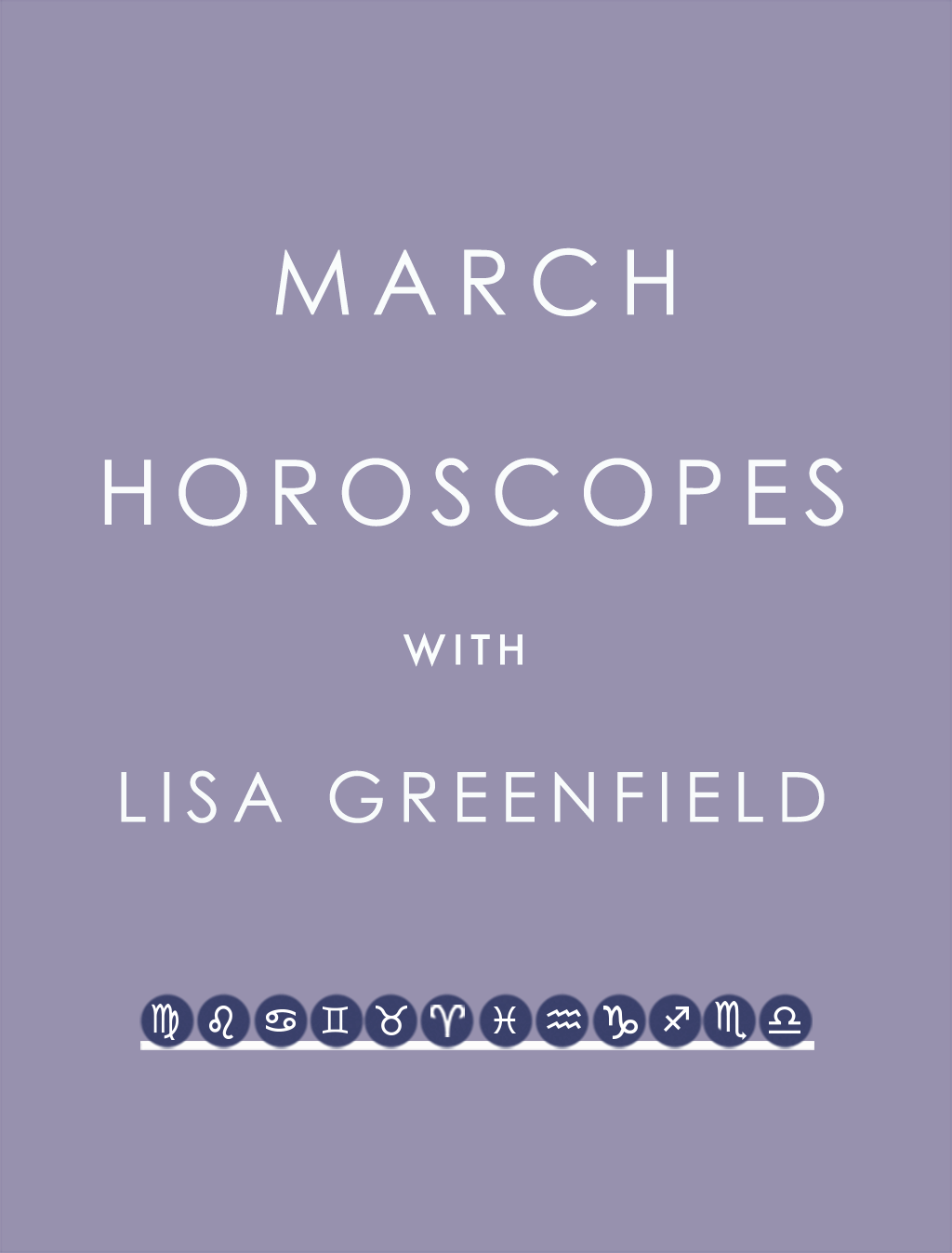 ESC: March Horoscopes ESC: March Horoscopes